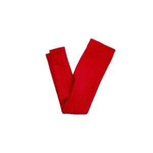 Basic Editions Red Cable Tights Size 6/6x